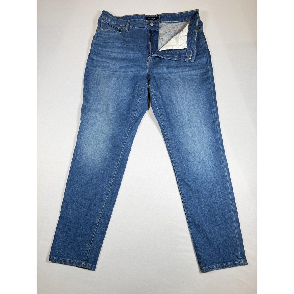 Lauren Ralph Lauren Jeans Womens 16‎ Blue Straight Leg Stretch Denim Pants